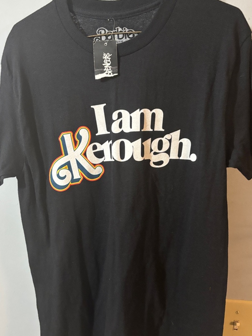 Mattel Black 'I am Kerough.' Graphic Tee with Multicolor Accent